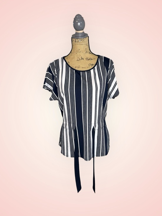 🌻 Laura Striped Drawstring Top #566 - Picture 8 of 11